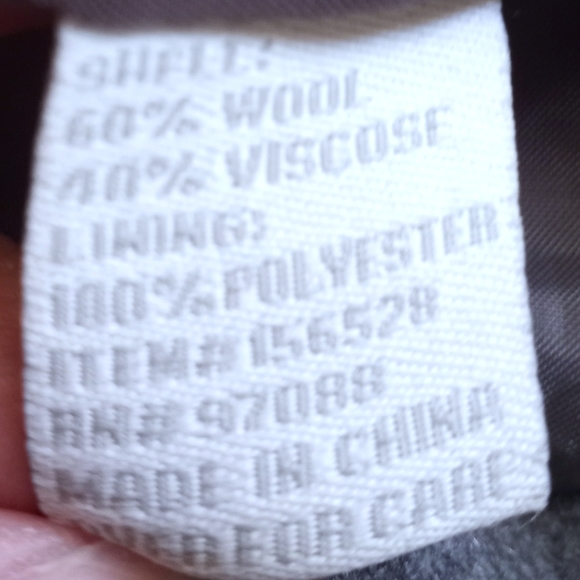 DELIA'S GRAY PEACOAT SZ.M EUC - Picture 4 of 4